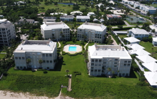 Aerial photo of Ballantrae condominiums in Delray Beach, FL taken by Building Mavens