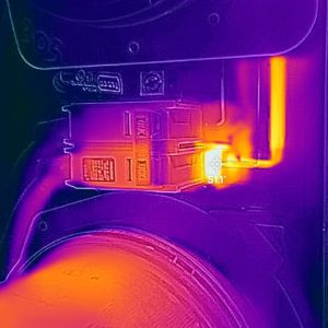Infrared thermographic image of a breaker taken by Building Mavens