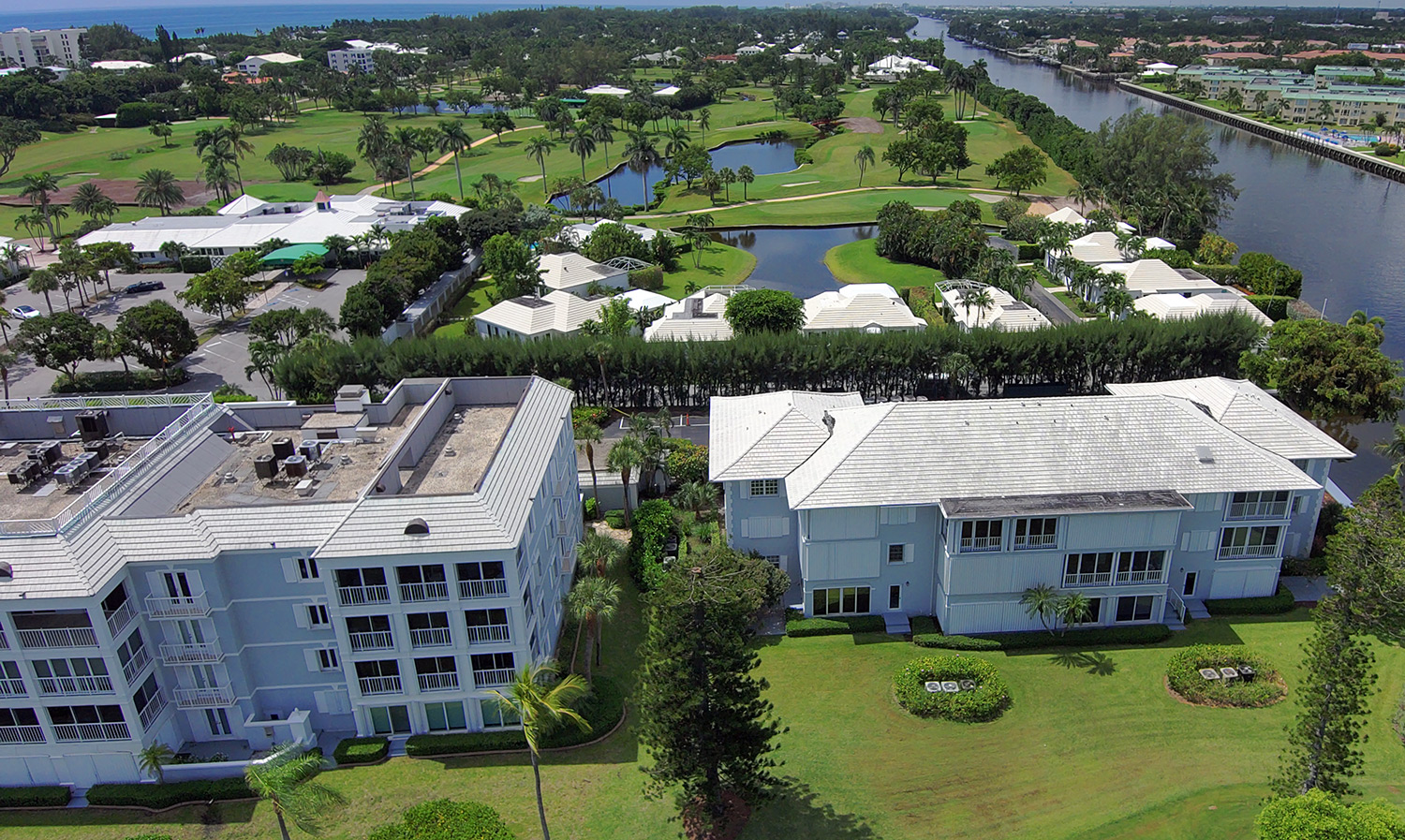 Aerial drone photo of St. Andrews at Delray Beach