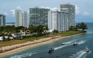 Broward County coastal condominium buildings requiring electrical safety inspections.