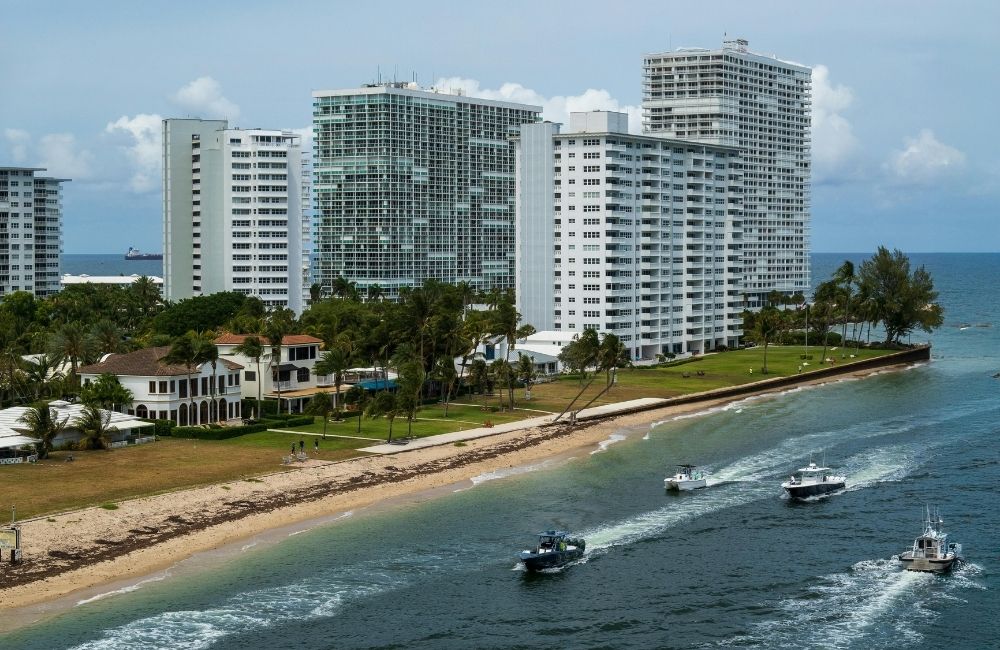 Broward County coastal condominium buildings requiring electrical safety inspections.