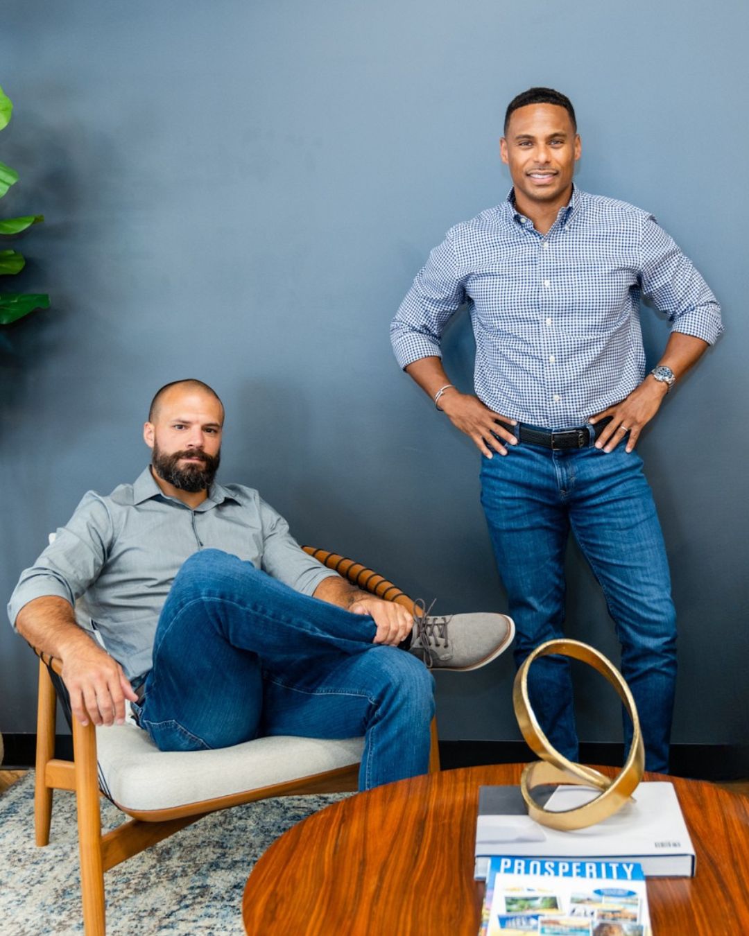 why-building-mavens-2026 Scott and Corey pose in the office.